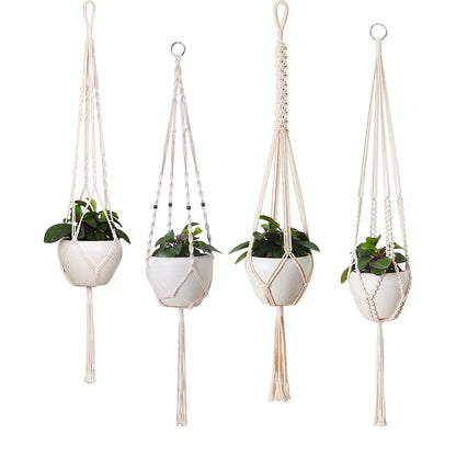 Boho Style Rope Planter