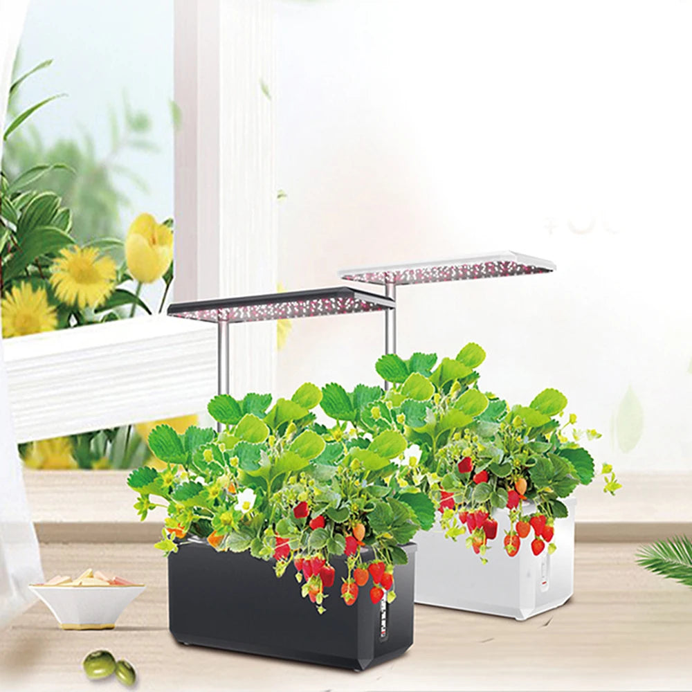 Smart Indoor Hydroponic System With Led Grow Lights