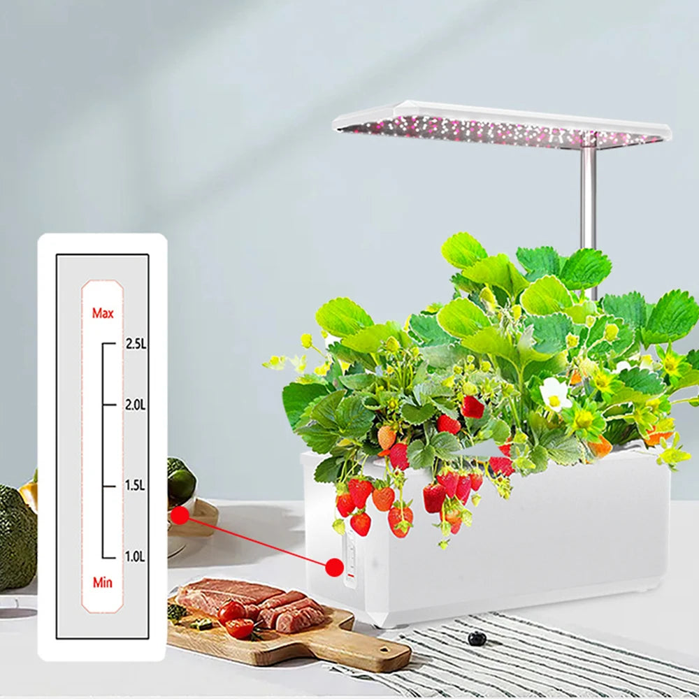 Smart Indoor Hydroponic System With Led Grow Lights