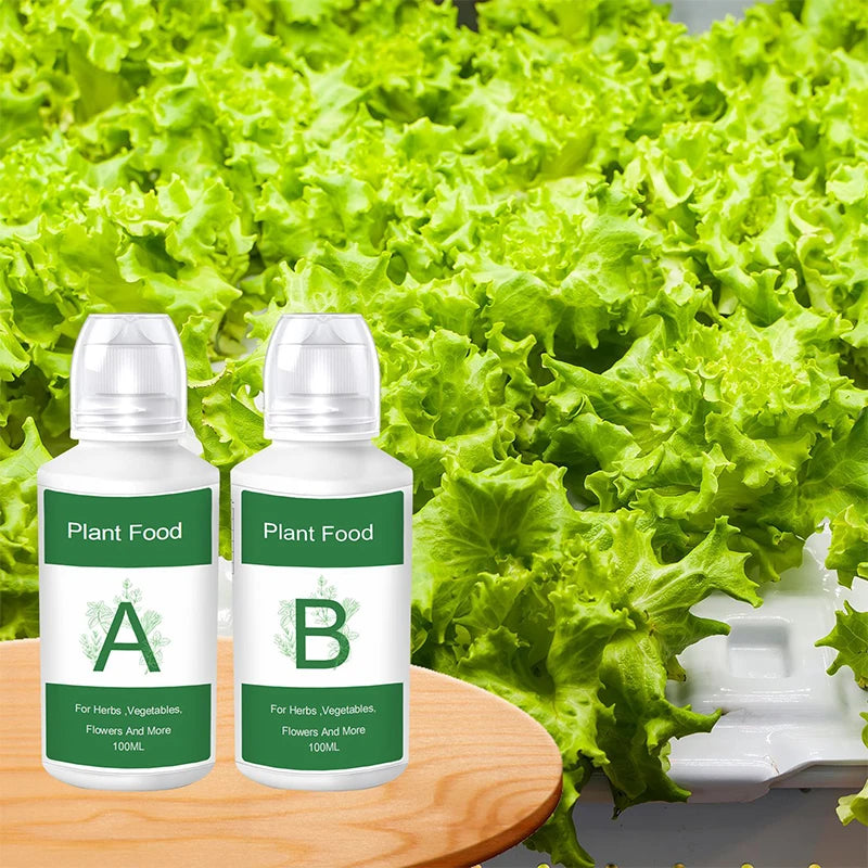 2Pcs Hydroponic Nutrients (A&amp;B) Plant Food Solution