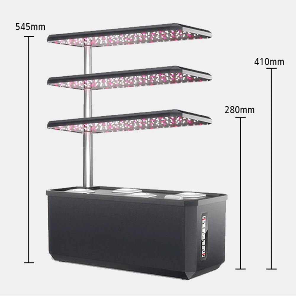 Full Spectrum Indoor Hydroponic Growing System With Led Grow Lights