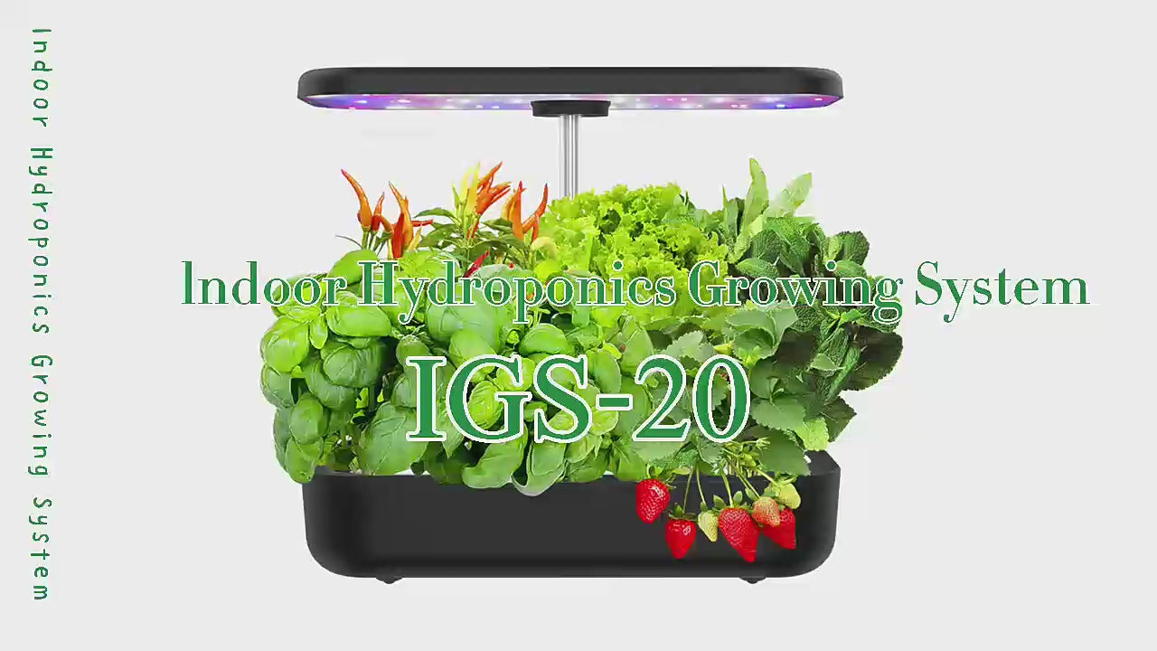 Full Spectrum Indoor Hydroponic Growing System With Led Grow Lights